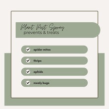 Load image into Gallery viewer, Plant Pest Spray - Organic, All Natural and Biodegradable Insecticide - Treats Spider Mites, Thrips, Aphids, Mealy Bugs and more