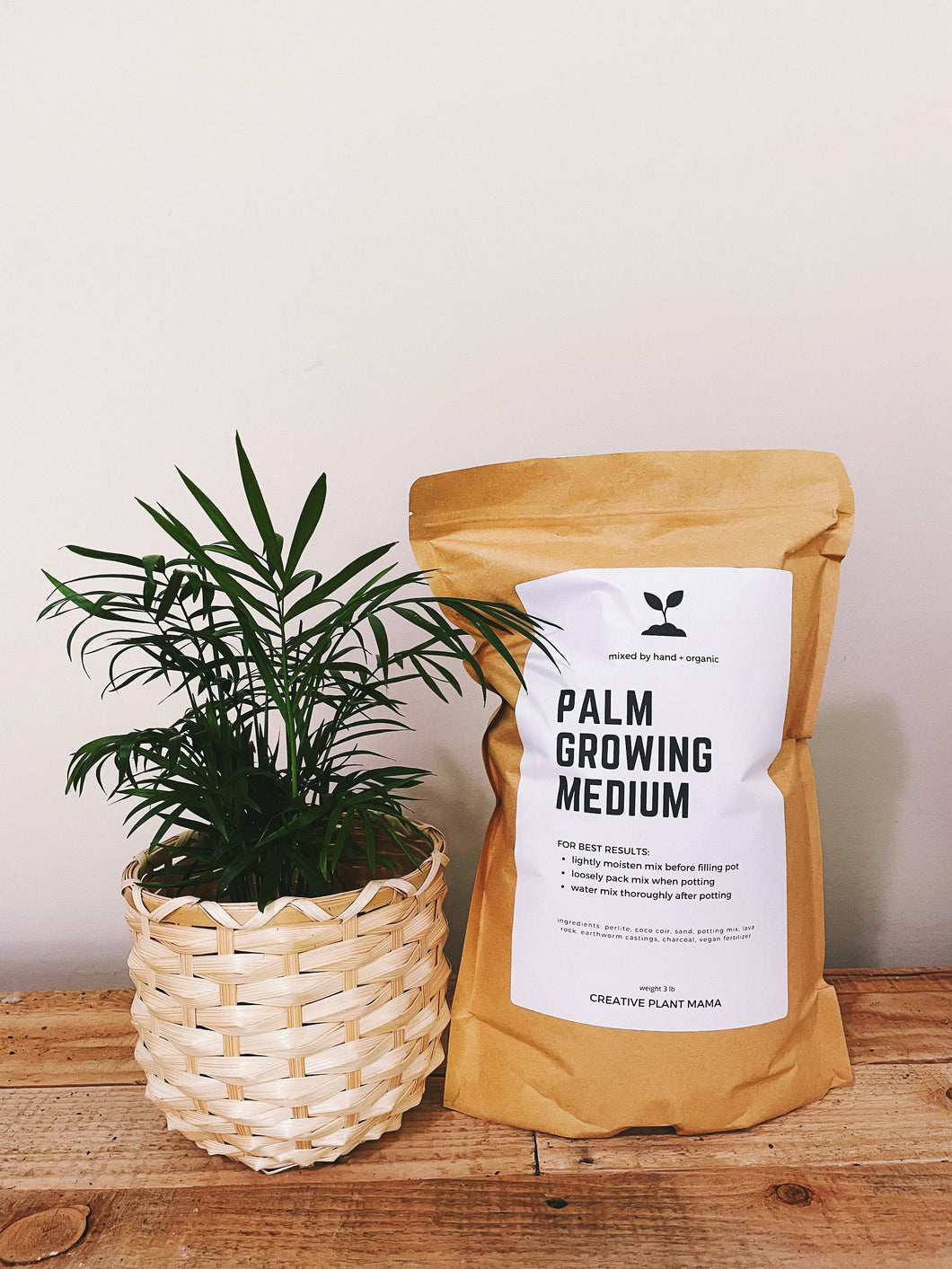 PALM Soil Mix - Houseplant Growing Medium - 3 LB / 2 Gallon